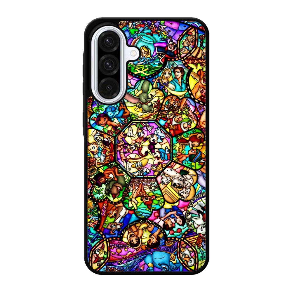 All Disney Heroes Stained Glass Samsung Galaxy A56 Case DC7509