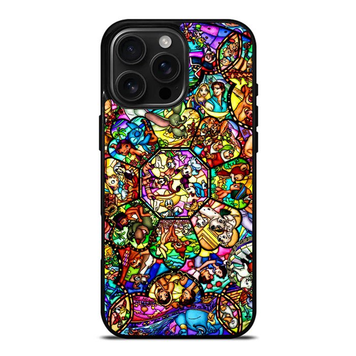 All Disney Heroes Stained Glass iPhone 16 Pro Case DC0056
