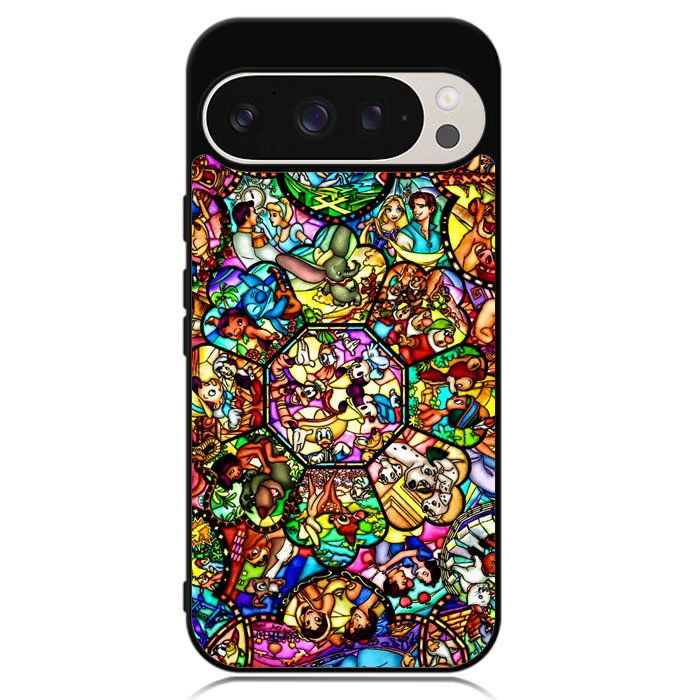 All Disney Heroes Stained Glass Google Pixel 9 | Google Pixel 9 Pro Case DC0056