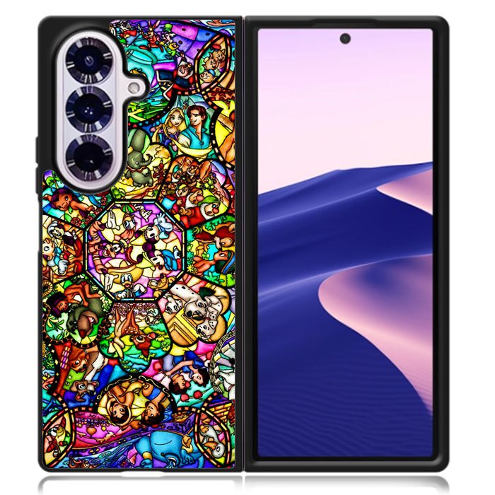 All Disney Heroes Stained Glass Samsung Galaxy Z Fold 7 Case DC0056