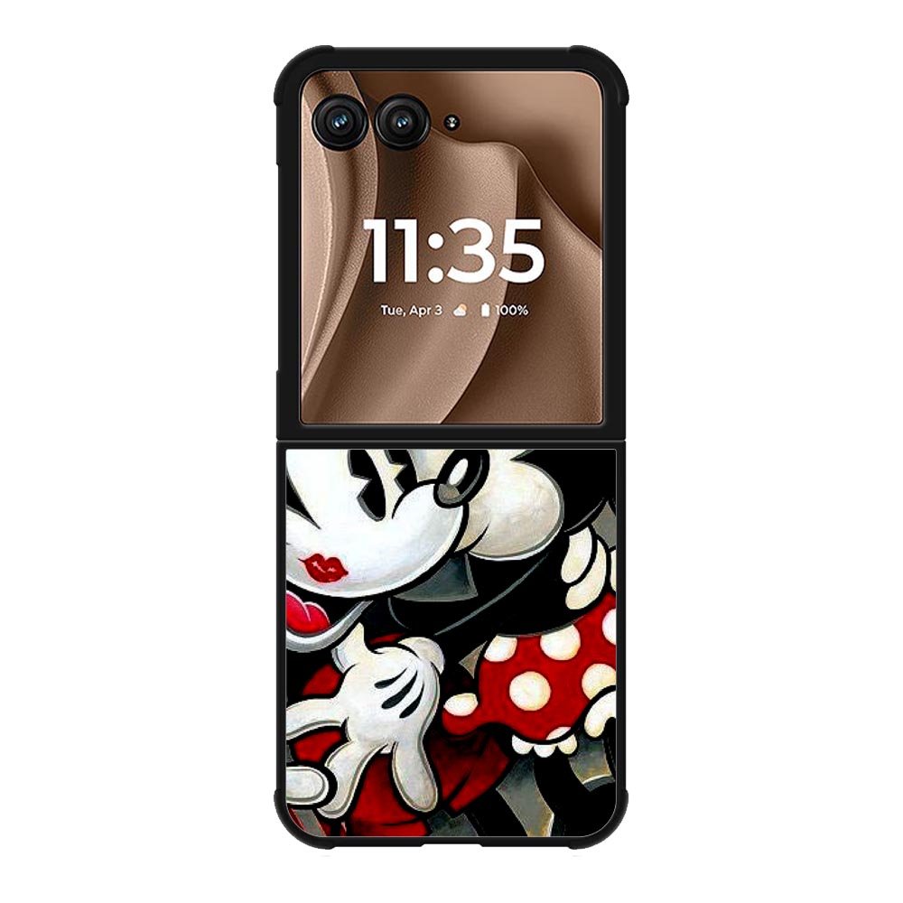Hugs and Kisses Mickey Minnie mouse Motorola Moto RAZR Plus 2025 Case