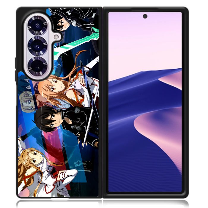 Sword Art Online Kirito And Asuna Case Samsung Galaxy Z Fold 7 Case DC1813