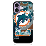 Miami Dolphins Nfl iPhone 16 Plus Case DC1135