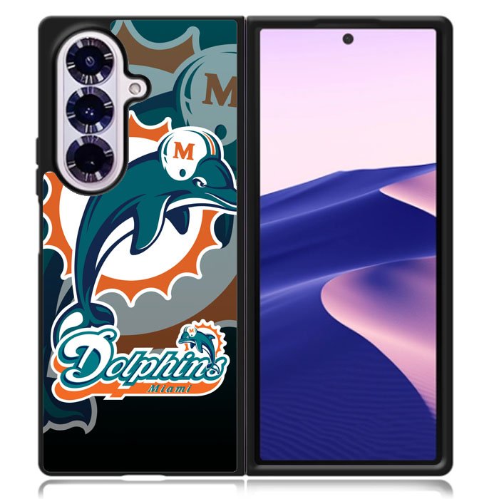 Miami Dolphins Nfl Samsung Galaxy Z Fold 7 Case DC1135