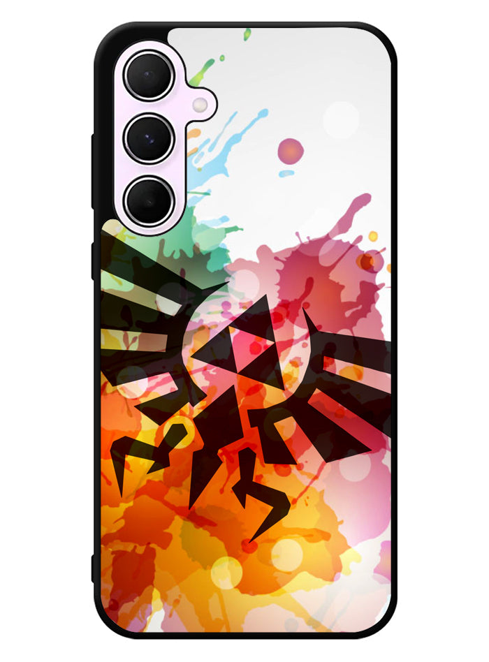 Legend of Zelda Symbol Paint Samsung Galaxy A55 5G Case