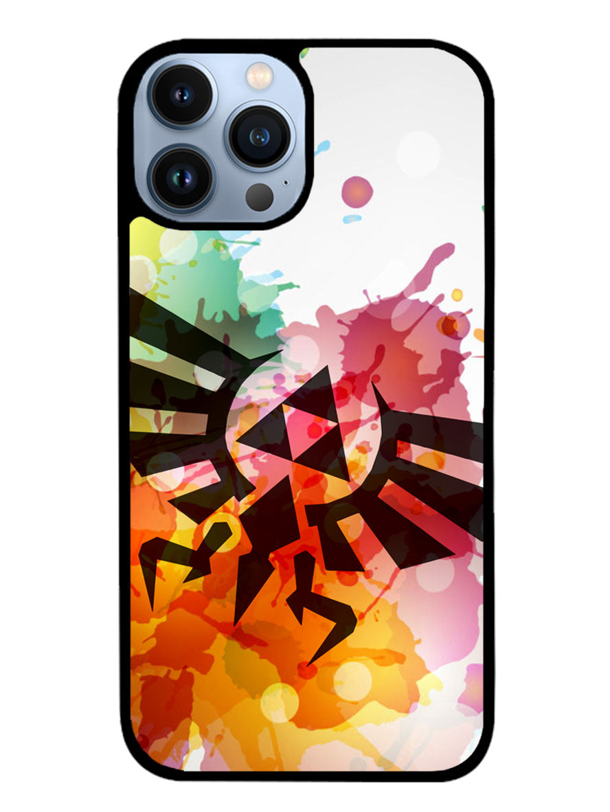 Legend of Zelda Symbol Paint iPhone 13 Pro Case BLN1711
