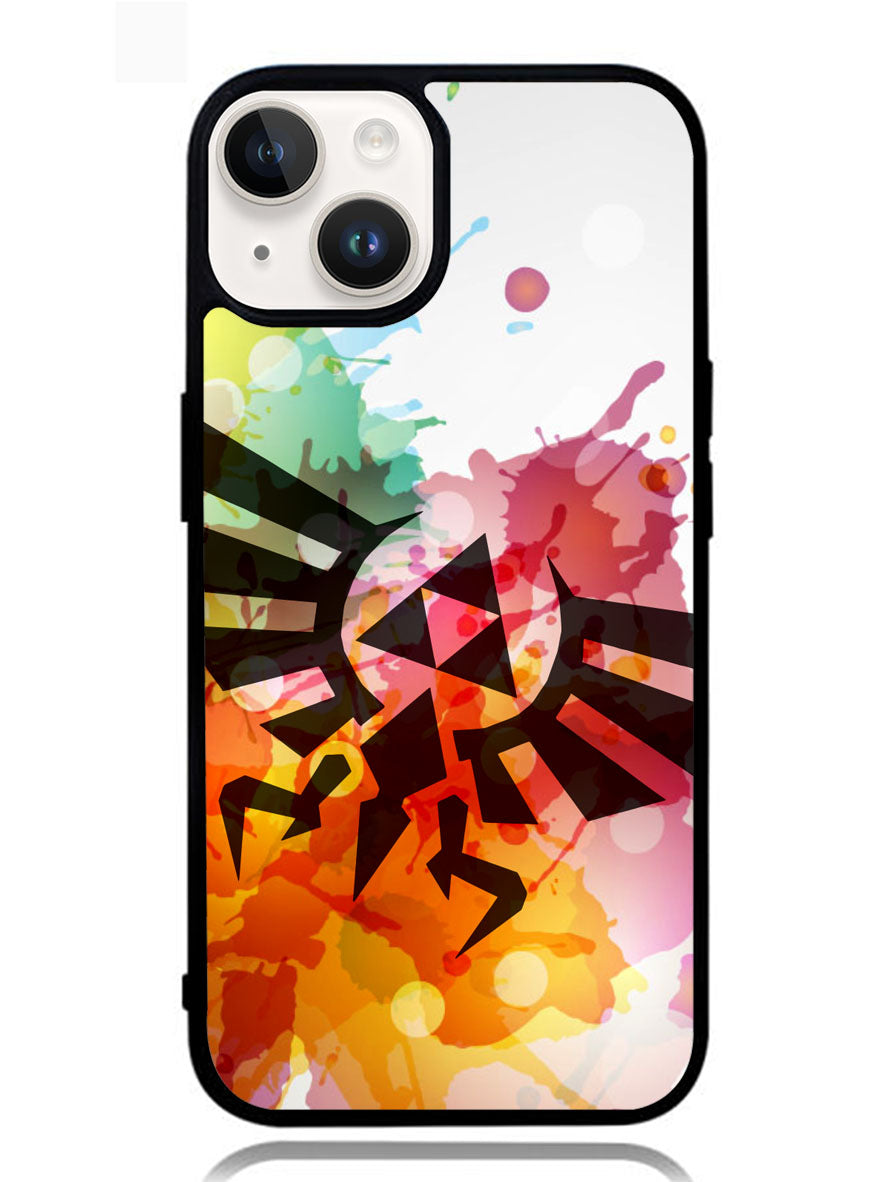 Legend of Zelda Symbol Paint iPhone 14 Plus Case BLN1711