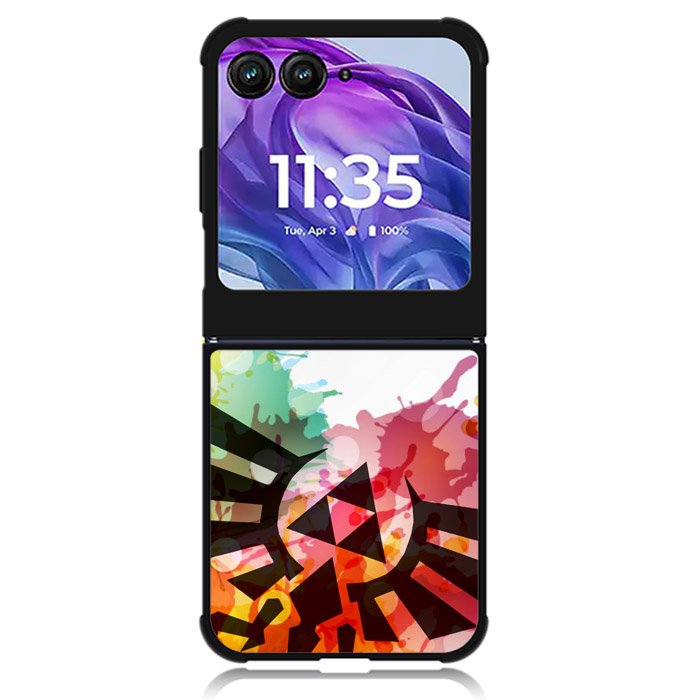 Legend of Zelda Symbol Paint Motorola Moto Razr Plus 2024 , Moto Razr+ 2024 Case