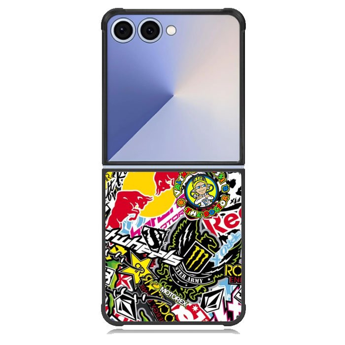 Sticker Bomb Case Samsung Galaxy Z Flip 7 Case DC1770