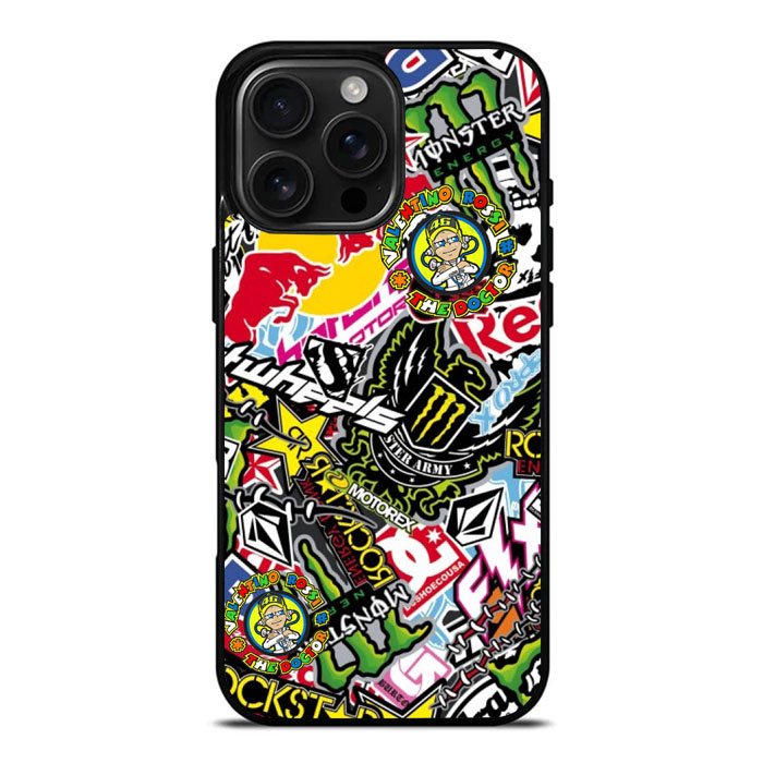 Sticker Bomb Case iPhone 16 Pro Case DC1770