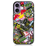 Sticker Bomb Case iPhone 16 Case DC1770