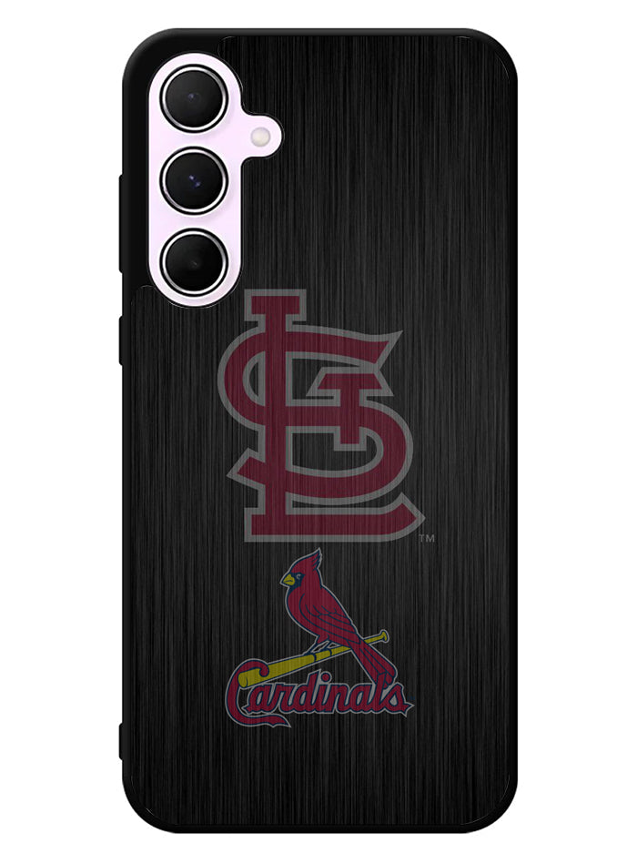 St Louis Cardinals Logo Wood Samsung Galaxy A35 5G Case