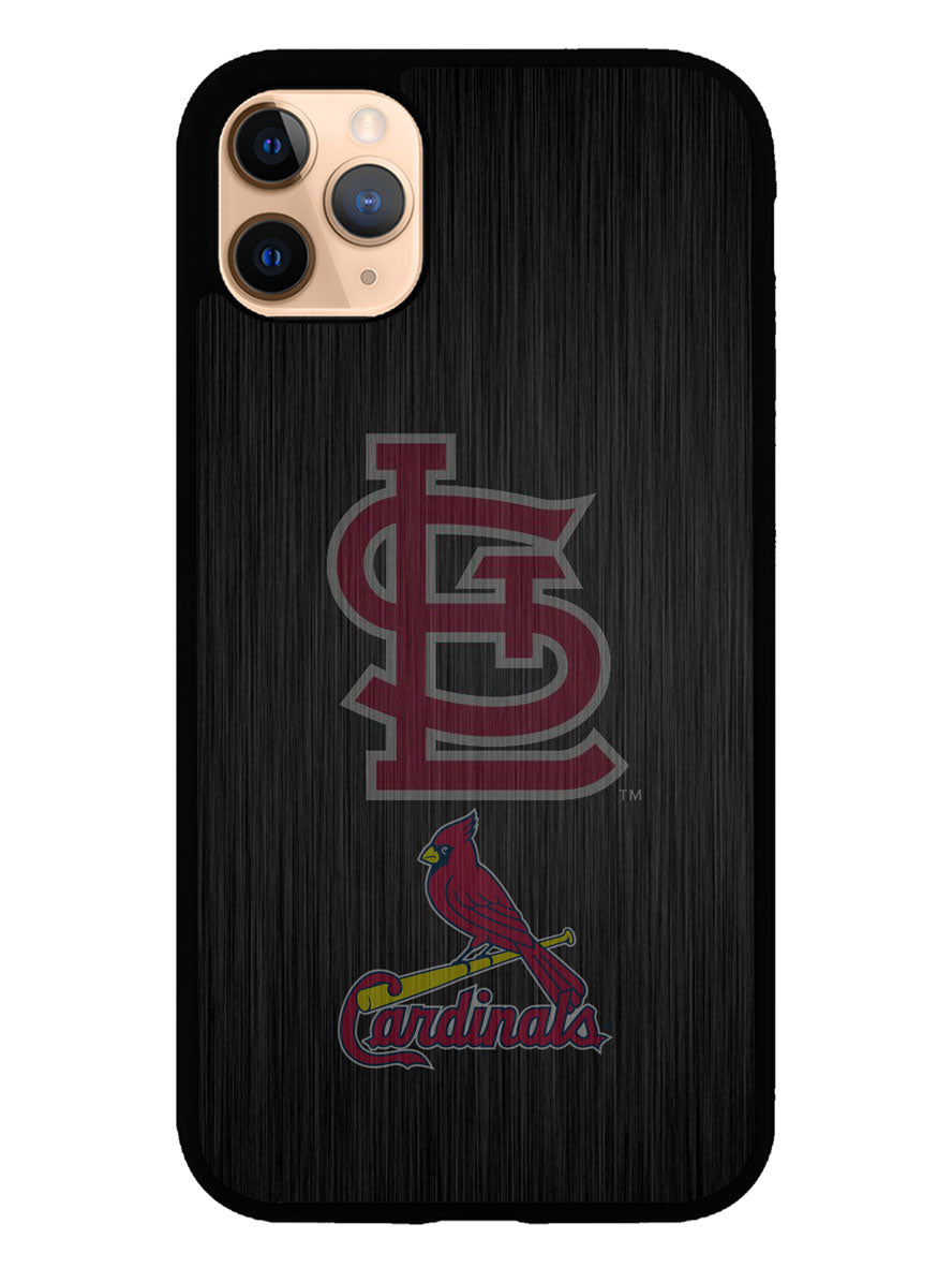 St Louis Cardinals Logo Wood iPhone 11 Pro Max Case