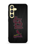 St Louis Cardinals Logo Wood Samsung Galaxy S24 Plus 5G , Samsung Galaxy S24+ 5G Case