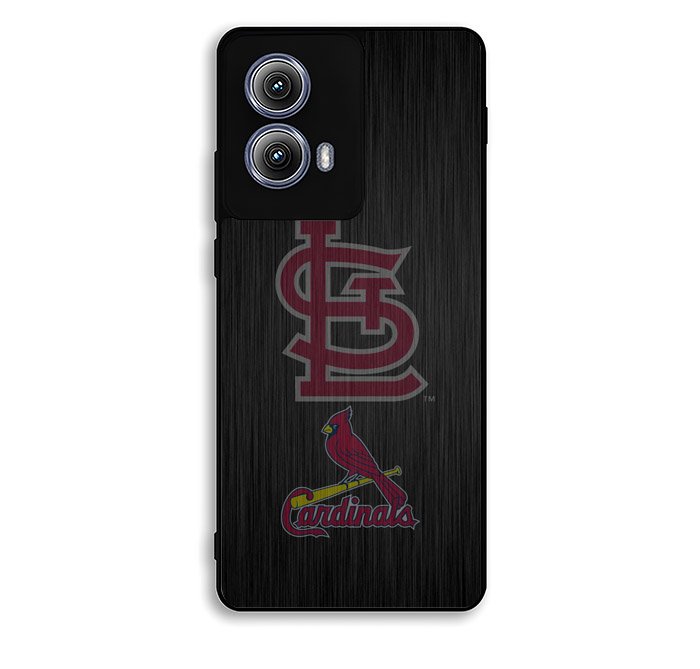 St Louis Cardinals Logo Wood Motorola Moto Edge 2024 Case DC6720