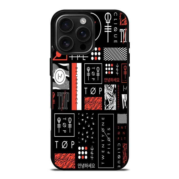 Twenty One Pilots Stripe Logo iPhone 16 Pro Max Case DC1911