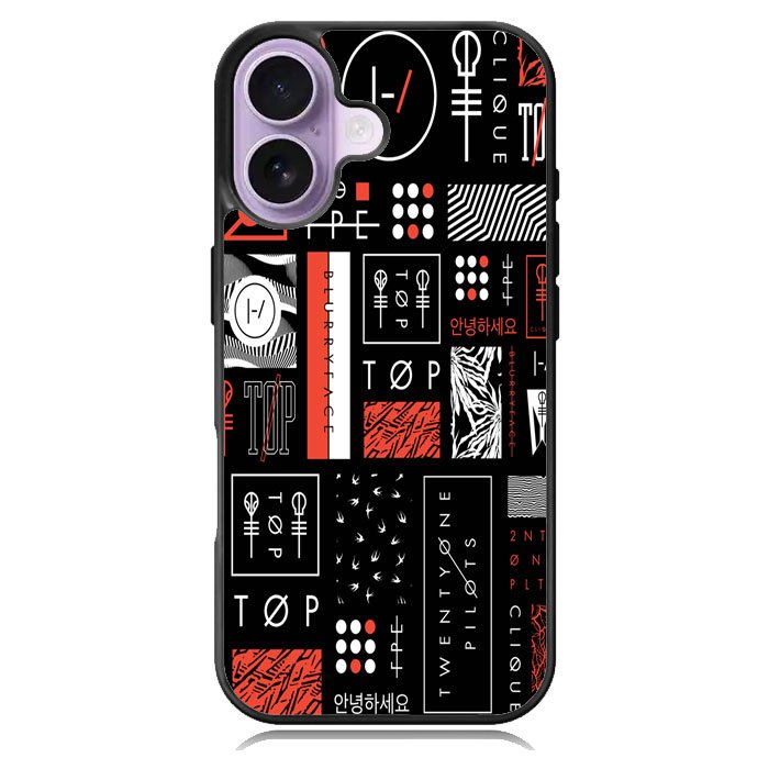 Twenty One Pilots Stripe Logo iPhone 16 Plus Case DC1911