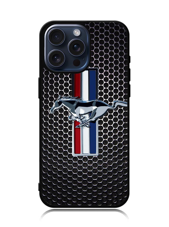 Ford Mustang Carbon Fiber iPhone 15 Pro Case BLN4918