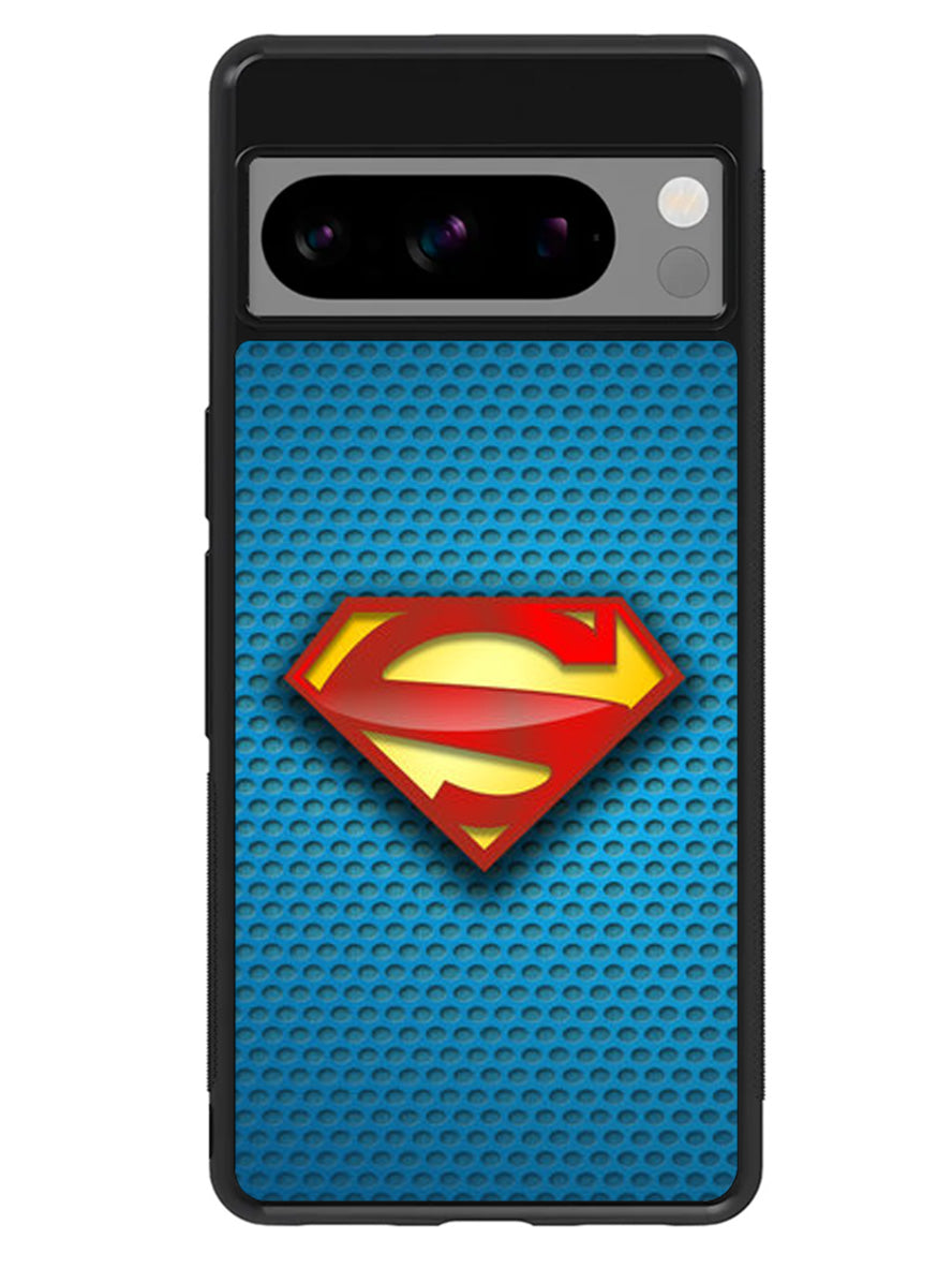 Superman Blue Carbon Logo Google Pixel 8 Pro Case
