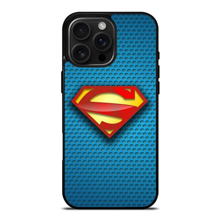 Superman Blue Carbon Logo iPhone 16 Pro Max Case DC1798