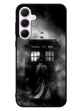 Doctor Who Tardis Police Box Black White Samsung Galaxy A55 5G Case