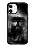 Doctor Who Tardis Police Box Black White iPhone 12 Case