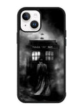 Doctor Who Tardis Police Box Black White iPhone 15 Case BLN0651