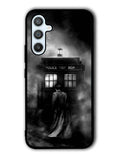 Doctor Who Tardis Police Box Black White Samsung Galaxy A54 5G Case
