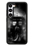 Doctor Who Tardis Police Box Black White Samsung Galaxy S23 5G Case