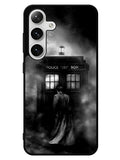 Doctor Who Tardis Police Box Black White Samsung Galaxy S24 5G Case