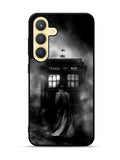 Doctor Who Tardis Police Box Black White Samsung Galaxy S25 Plus 5G , Samsung Galaxy S25+ 5G Case