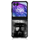 Doctor Who Tardis Police Box Black White Motorola Moto Razr Plus 2024 , Moto Razr+ 2024 Case