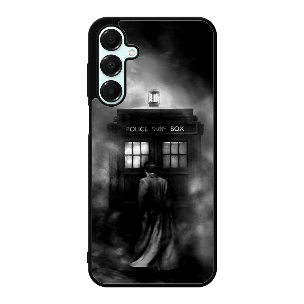 Doctor Who Tardis Police Box Black White Samsung Galaxy A16 Case DC5320