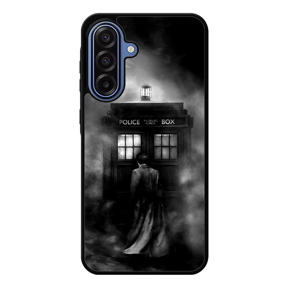 Doctor Who Tardis Police Box Black White Samsung Galaxy A17 Case