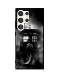 Doctor Who Tardis Police Box Black White Samsung Galaxy S25 Ultra 5G Case