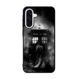 Doctor Who Tardis Police Box Black White Samsung Galaxy A36 Case DC6741