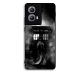 Doctor Who Tardis Police Box Black White Motorola Moto Edge 2024 Case DC5320