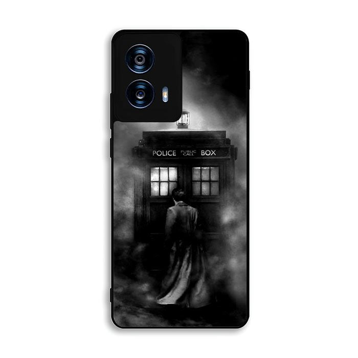 Doctor Who Tardis Police Box Black White Motorola Moto G Power 5G 2024 Case DC6741