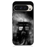 Doctor Who Tardis Police Box Black White Google Pixel 9 | Pixel 9 Pro Case