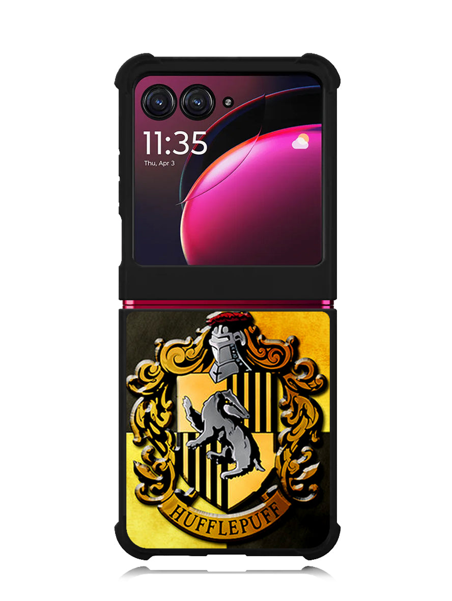 harry potter logo hufflepuff Motorola Moto Razr Plus 2023 , Moto Razr+ 2023 Case