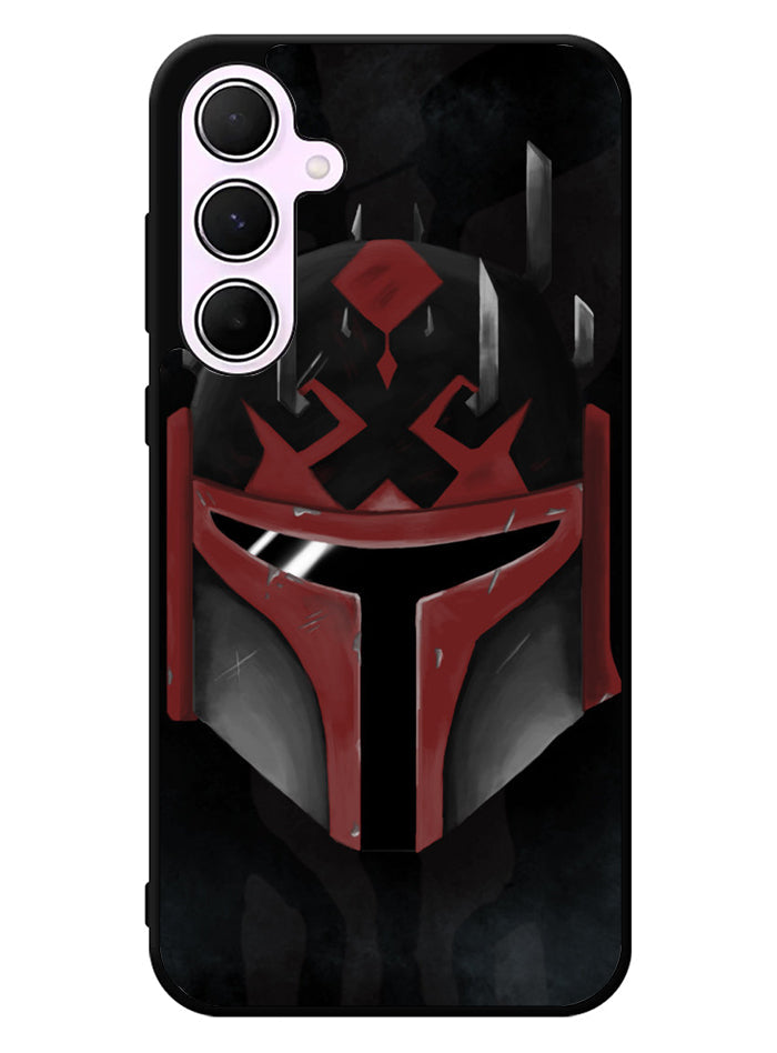 Star Wars Mandalorian face Samsung Galaxy A55 5G Case