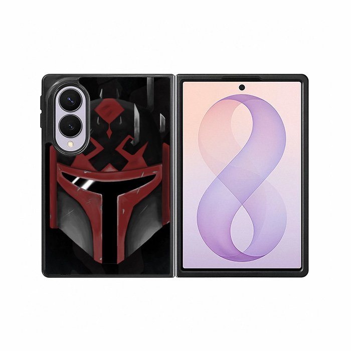 Star Wars Mandalorian face Samsung Galaxy Z Fold 8 Case