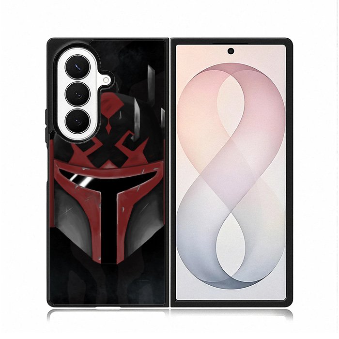 Star Wars Mandalorian face Samsung Galaxy Z Fold 8 Ultra Case