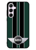 Mini Cooper Style British Racing Black Green Samsung Galaxy A35 5G Case