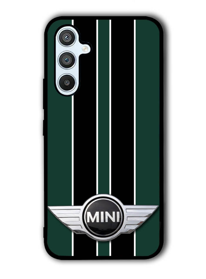 Mini Cooper Style British Racing Black Green Samsung Galaxy A54 5G Case