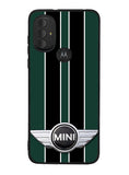 Mini Cooper Style British Racing Black Green Motorola Moto G Pure 2021 , Moto G Power 2022 Case