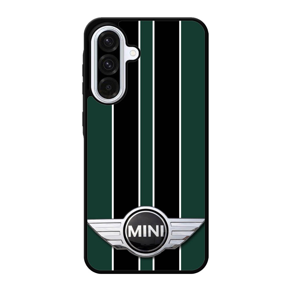 Mini Cooper Style British Racing Black Green Samsung Galaxy A56 Case DC1163