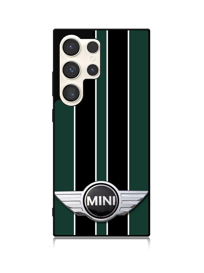 Mini Cooper Style British Racing Black Green Samsung Galaxy S25 Ultra 5G Case