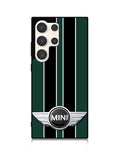 Mini Cooper Style British Racing Black Green Samsung Galaxy S25 Ultra 5G Case
