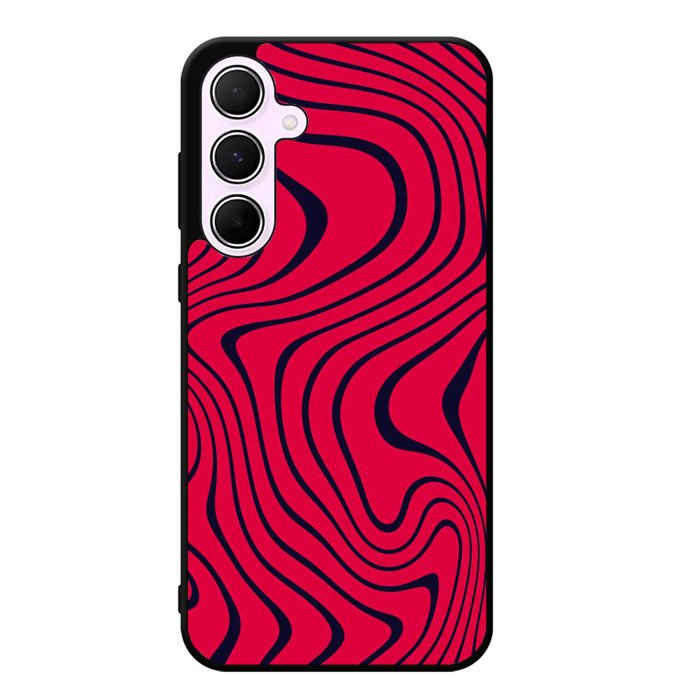 Pewdiepie Red And Black Wavy Samsung Galaxy A55 5G Case DC1400